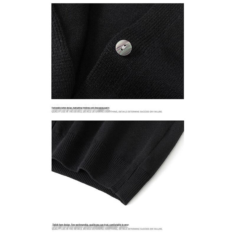 ROMON Мужской вязаный кардиган с V-образным вырезом в стиле business casual