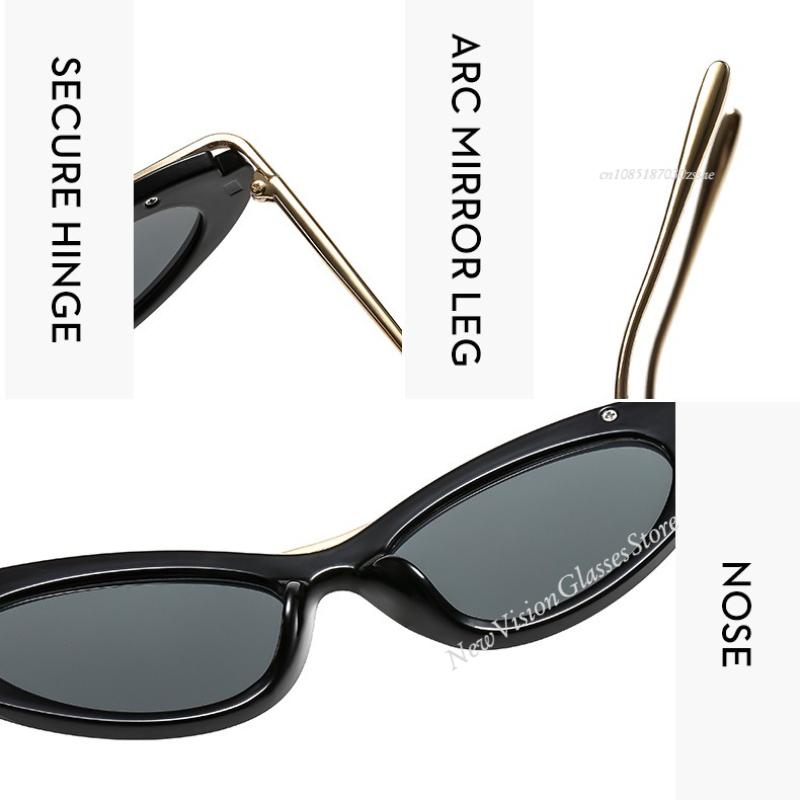 Sexy Cat Eye Punk Sunglasses Women  Luxury Brand Metal Sun Glasses For Ladies Retro Eyewear Travelling Shades