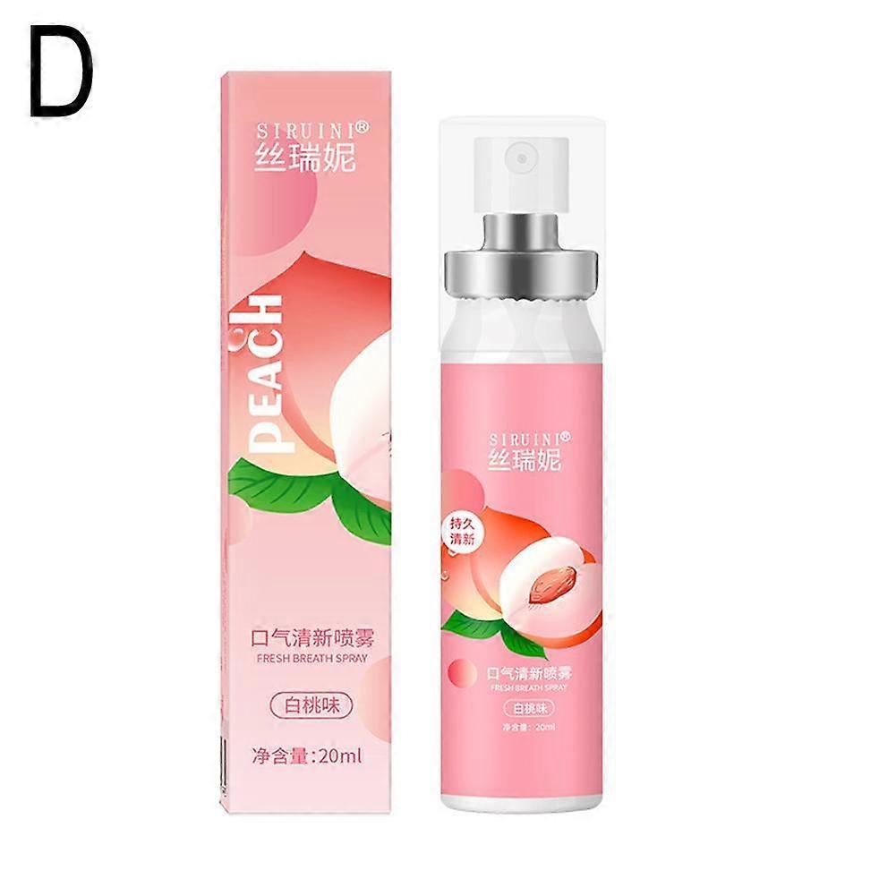 20ml Mouth Freshener Grape Peach Flavor Deodorant Spray Fresh Breath us
