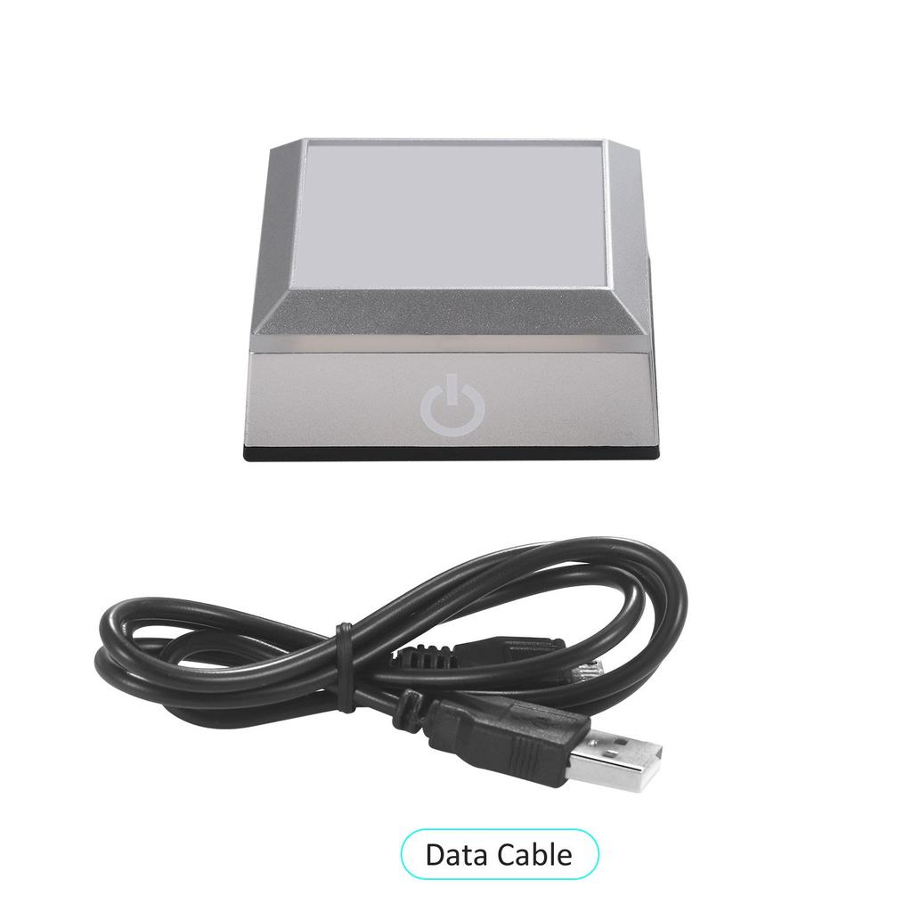 Hefei Erwei Illuminating Coaster with LED Base, Display Light, Stand, Herbarium Base, Illuminated Rainbow Coaster with Touch Switch, Light Up Stage