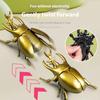 Wind Up Realistic Unicorn Beetle Simulation Crawling Insect Toy Preschool Educational Enlightenment Sensory Learning Gift For