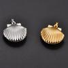 Stainless Steel Seashell Photo Locket Pendant Necklace for Women Men Picture Box Frame Charms Chain Metal DIY Jewelry Accessory
