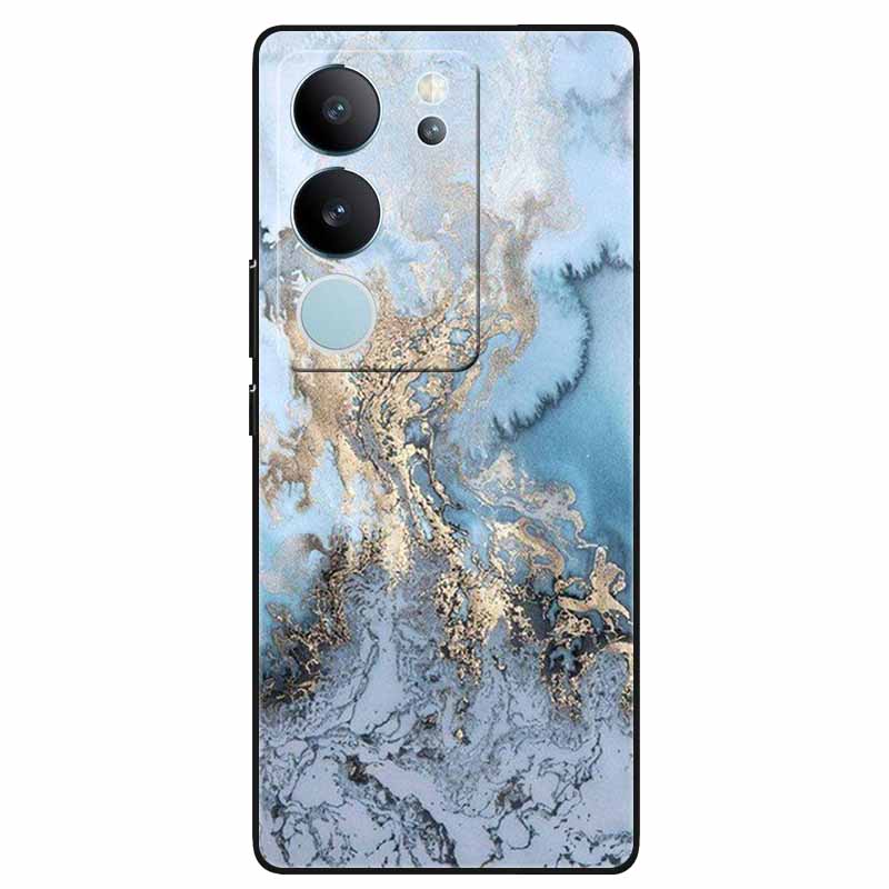 Phone Cases For Vivo V29 5G Cover 2023 Silicone Soft Lovely Marble Printing Coque for Vivo V29 V 29 V2250 Back Coque 6.78'' Etui