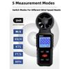 Easy to Carry Wind Tester with Accurate Wind Measurement LCD Screen Immediate Values Wide Scale for Outdoor Use