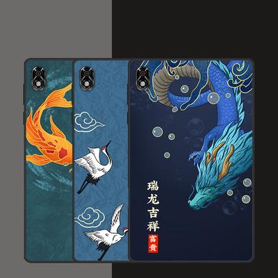 Tablet Case For Lenovo Legion Y700 2023 Chinese Style Soft Silicone Matte Tablet Cover For Lenovo Legion Y700 3D Cartoon Animal Dragon Protector Cover