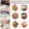 Danish Dough With Sourdough Scoring Tool-Bread Whisk Set Of 6 Pieces-Dough Hook,Dutch Whisk,Bread Lame