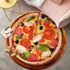 Creative Pizza Gourmet Floor Mat Living Room Decoration Round Carpet Funny Children Washable Study Rug Home Anti-slip Soft Rug
