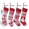 Hanging Knitted Christmas Stocking Xmas Tree Ornaments Gift Bag  Christmas Decor