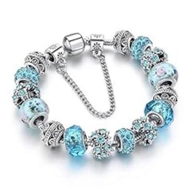 Jewellery Silver Plated Stylish Latest Crystal Bracelet Bangle Jewellery For Girls and Women