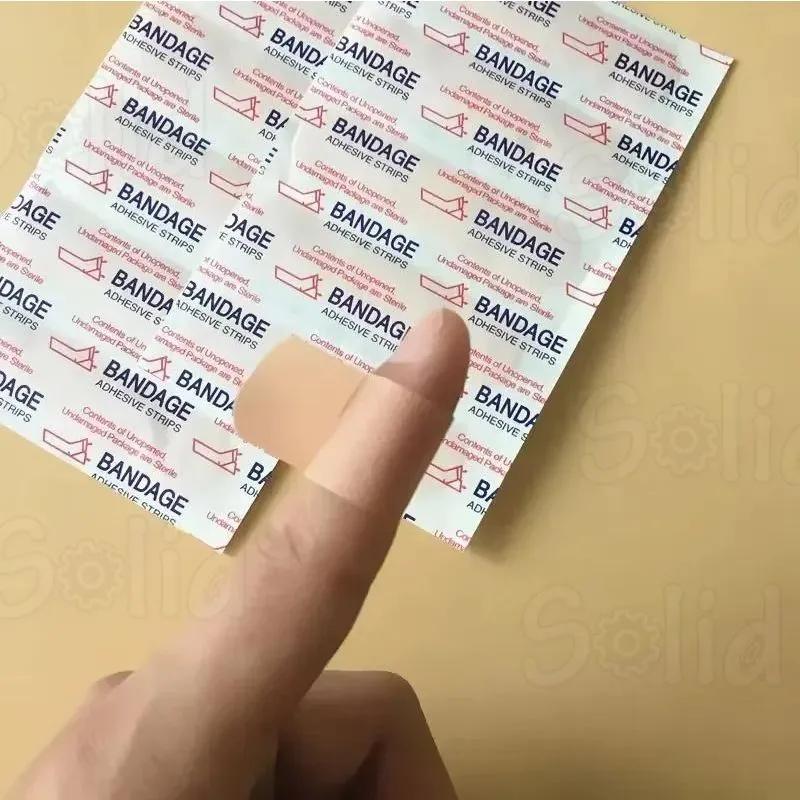 100/200PCS Waterproof Breathable Adhesive Bandages, Sterile Wound Care Plasters for Cuts, Scrapes, Blisters and Minor Injuries