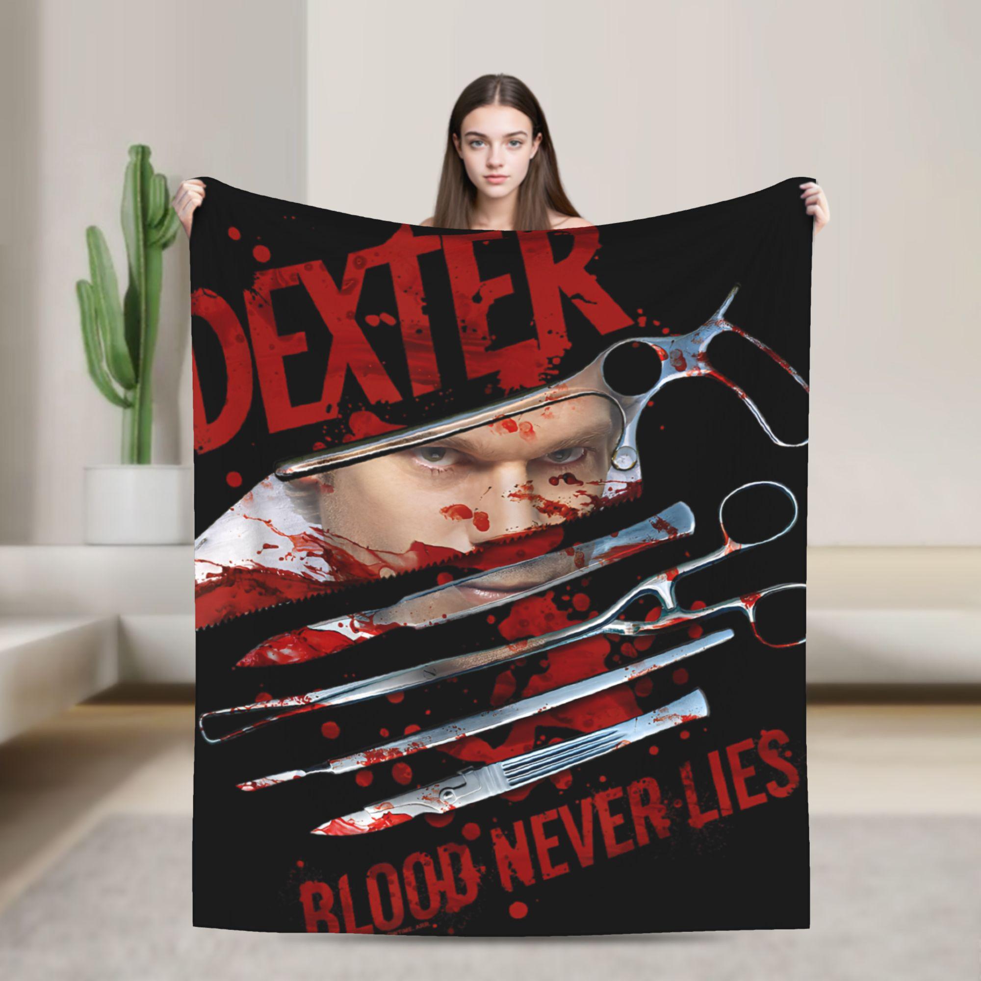 

Soft BlanketGirls Boys Travel Dexter Throw Blanket Flannel Bedspread For Outdoor Graphic Sofa Bed Cover 75x90cm