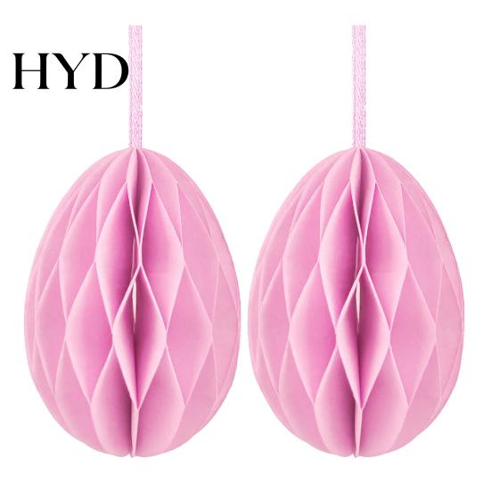 Multi-Scene Party Decor 2 Pcs Easter Honeycomb Hanging Decoration 3D Paper Egg Ornaments for Home Classroom Spring Supplies Wedding