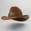 Popular Cowboy Hat European and American High-end Fashion Top Hat Fashionable Versatile Elegant Top Hat Jazz Hat