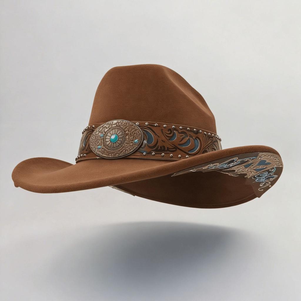 Popular Cowboy Hat European and American High-end Fashion Top Hat Fashionable Versatile Elegant Top Hat Jazz Hat