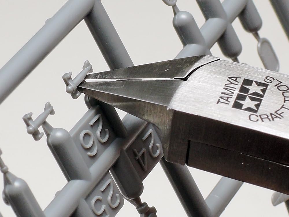 Tamiya Craft Tool Series Konische Zange mit dünner Klinge, Tor, Kunststoff-Modellwerkzeug 74123 Nr. 123 (zum Schneiden)