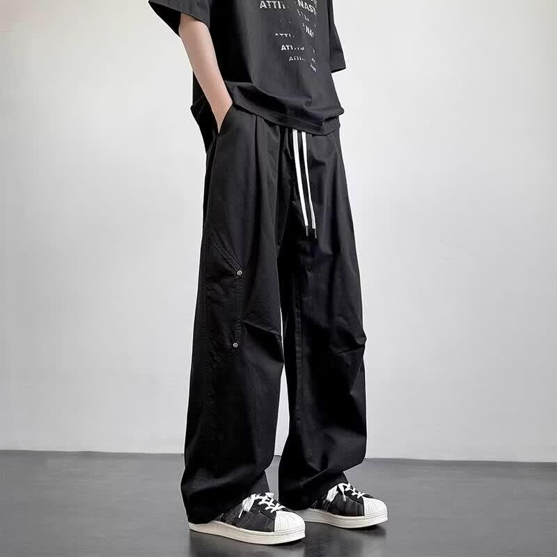 Yalu Men's Cotton Casual Straight Leg Cargo Pants