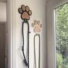 2Pcs Wall Mounted Wooden Paw Print Wall Hook Non-slip Cat Claw Coat Hooks  Bedroom