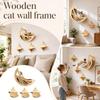 Wooden Wall Shelf with Set for Indoor Climbing, Perching and Resting