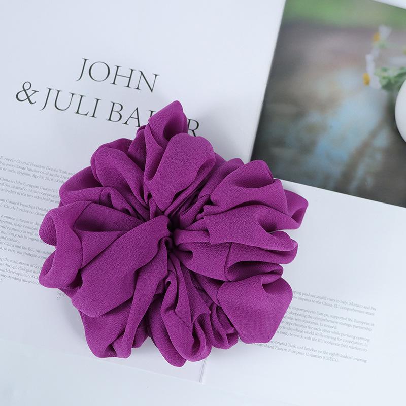 Chiffon Perlen Elastisches Haarband - Einfarbiges Stirnband Kopfschmuck aus Malaysia