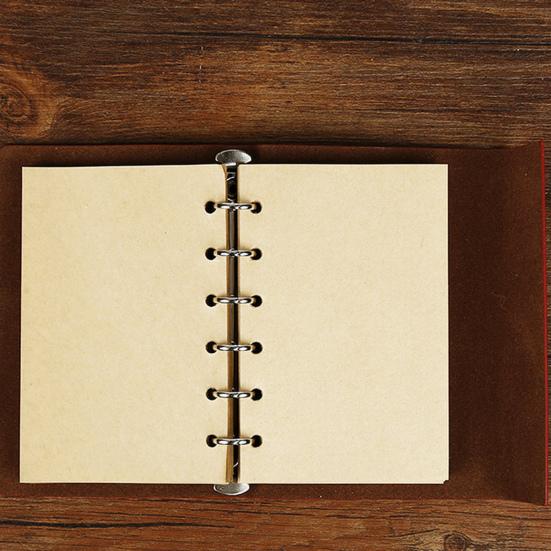 Lace-up Metal Pendant Blank Page Smooth Writing Diary