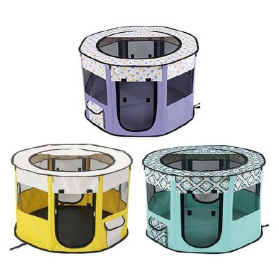 Dog Playpen with Door for Small Dogs Portable Enclosed Tent for Indoor Cats