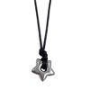 Vintage Fashion Star Pendant Necklace for Women Men Adjustable Length Wax Rope Collarbone Chain Handmade Jewelry