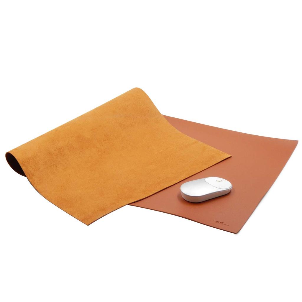 Tossow Desk Large Mouse Keyboard Computer Desk 80 40cm Mat, Pad, Pad, Pad, PU, Waterproof, Brown,