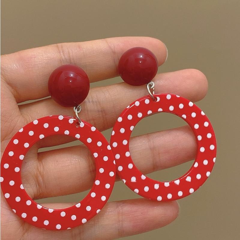 Adorables Boucles d'Oreilles Clips en Acrylique Fleur Pour Femmes Bohème Coréen Grand Géométrique Rond Carré Long Pendant Boucle d'Oreille Clip Bijoux