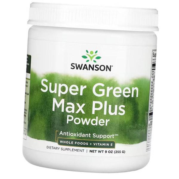 

Комплекс для антиоксидантной защиты, Super Green Max Plus Powder, Swanson 255г (71280361) 255g
