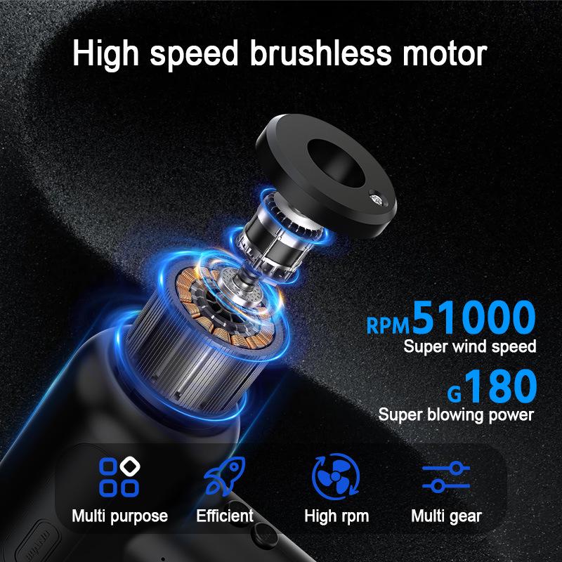 Portable High-Power Wireless Handheld Car Vacuum Cleaner & Duster