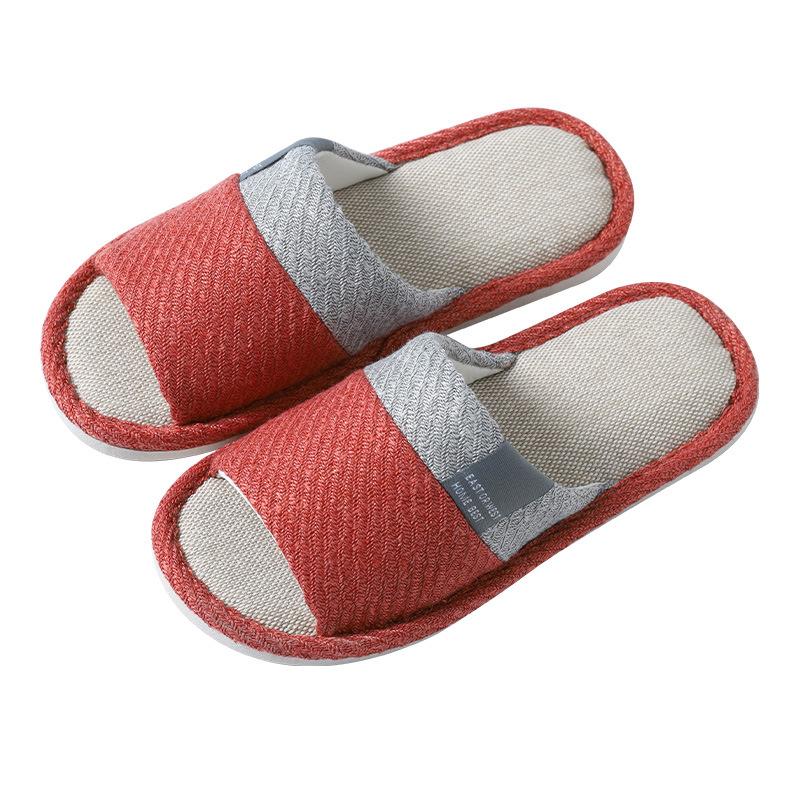 Hemp Casual Women'S Slippers Home Flats Spring Summer Designer Woman Shoes Fashion Indoor Slides Couple Soft Sole Linen Slippers