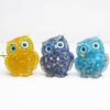 1Pc Natural  Cute Animal Image Macadam Drip Glue Owl Household Supplies Desktop Ornament