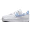 Nike Air Force 1 Low '07 Essential White University Blue Gingham Women's Sneakers DZ2784-100