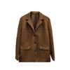 Autumn New Women's Retro Loose Stand-Collar Casual Long Sleeve Fashion Blazer Jacket for Women