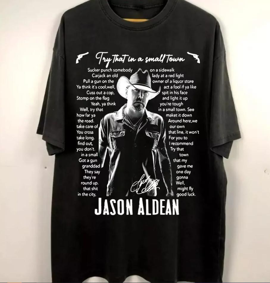 Jason Aldean Gift For Fans T-shirt size S-5XL M