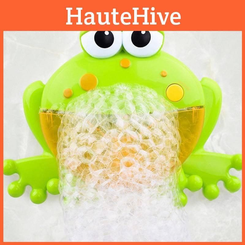 Bezaubernde 12 Lieder Frosch Seifenblasenmaschine Automatischer Seifenblasenmacher Für Badezeit-Glückseligkeit