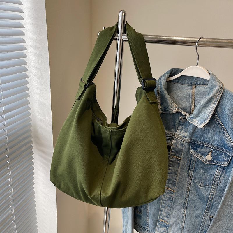 Lässige vielseitige Pendler-Tragetasche mit großem Fassungsvermögen für Damen, neue hochwertige Schulter-Umhängetasche, Canvas-Tasche