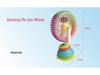 Tri-Color Rotating Ferris Wheel Baby Windmill: Multifunctional, Colorful Suction Cup Rattle Toy