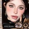 EYESHARE 2pcs Fashion Colored Contact Lenses Cosmetic Natural Pupils Blue Eyes Yearly Use Beauty Makeup