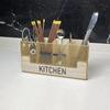 European Style Wooden Knife And Fork Storage Box Kitchen Utensil Shelf Western Style Knife And Fork Spoon Chopstick Storage Box