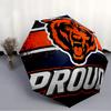 Printed Chicago Bears logo Folding Umbrella,Outdoor,Leisure,And Travel Umbrella,Durable Umbrella Fabric,Birthday And Holiday Gift