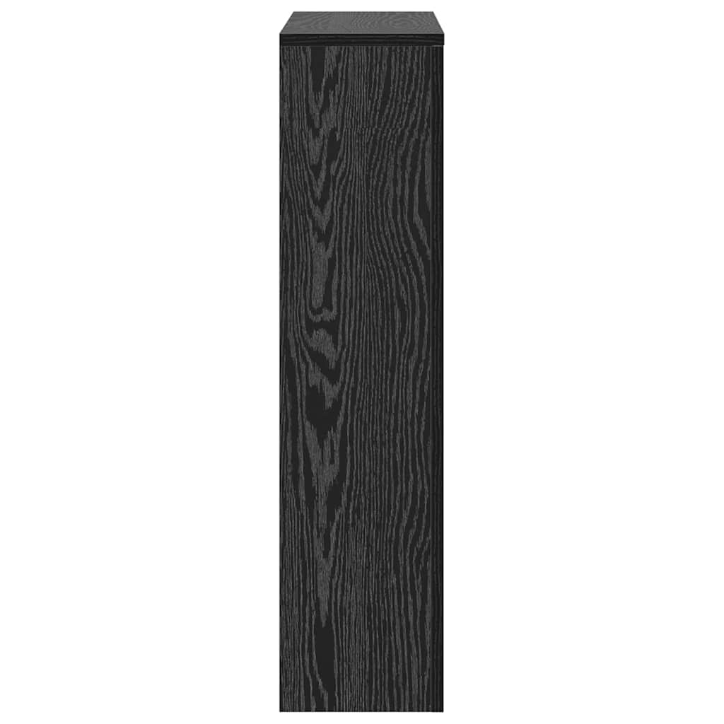 Radiator Cover Black Oak Look 78 x 20 x 82 cm