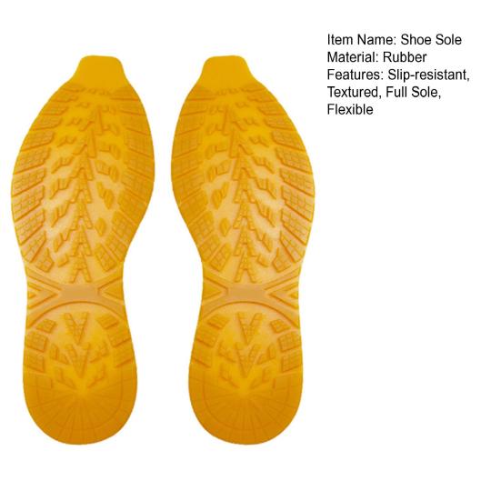 Full Sole Replacement Rubber Shoe Sole Replacement Shoe Bottom Non-Slip Elastic Sole for Sneakers Boots Repair