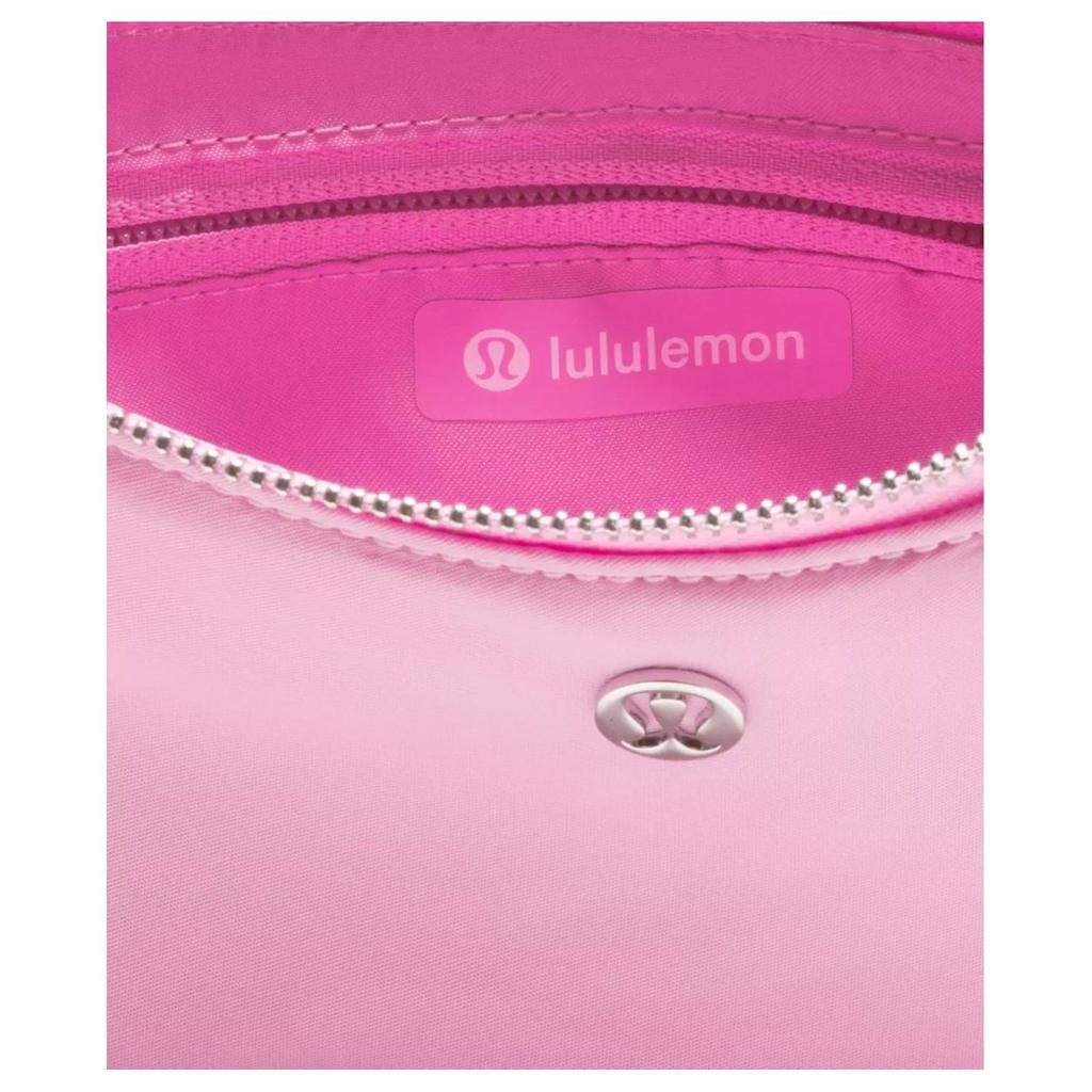 Lululemon Daily Essentials 1L Logo Embossed Fabric Mini Shoulder Bag Women bags Pink-Frosting LW9FRIS-071152