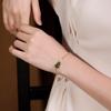 Imitation Hetian Jade Green Gourd Tassel Bracelet - Retro Chinese Style Auspicious Clouds Jewelry for Women