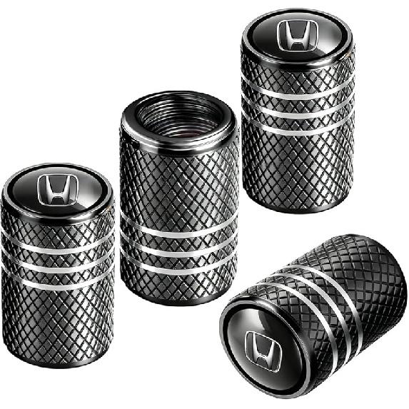 Tire Valve Stem Cap Cover Universal Fit for Honda Accord Civic Fit CRV Pilot EX CR-V EX-L Car Accessories for Cars, SUV, Truck, Motorcycles 4pcs