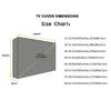 Heavy Duty 600D Outdoor Television Cover for Complete Weather Shielding