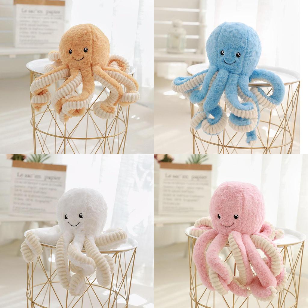 Adorable 15.7'' Octopus Plush Stuffed Toy Pillow For Kids And Home Decor