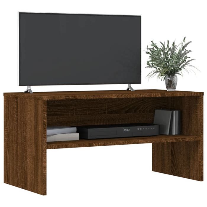 VidaXL Meuble TV chêne marron 80x40x40 cm bois d'ingénierie 815236