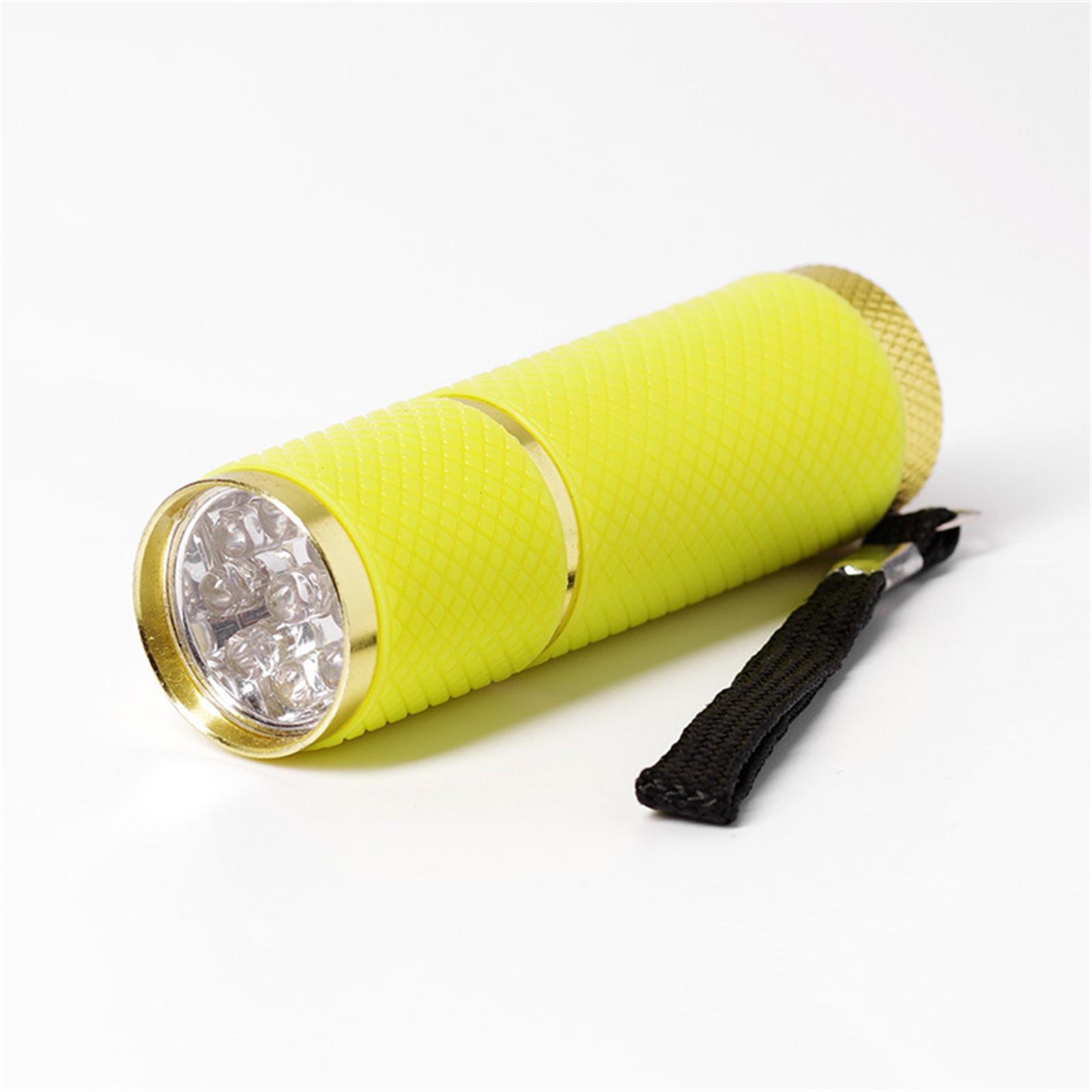 

Маленькая светящаяся лампа для ногтей, УФ-сушилка для ногтей для гелевого лака для ногтей, портативный фонарик, детектор валюты One Size жёлтый